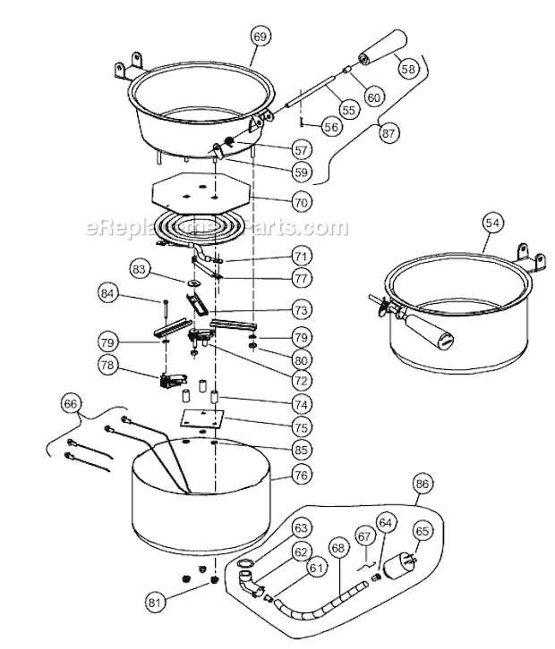 popcorn machine parts diagram