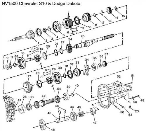 t5 transmission parts diagram