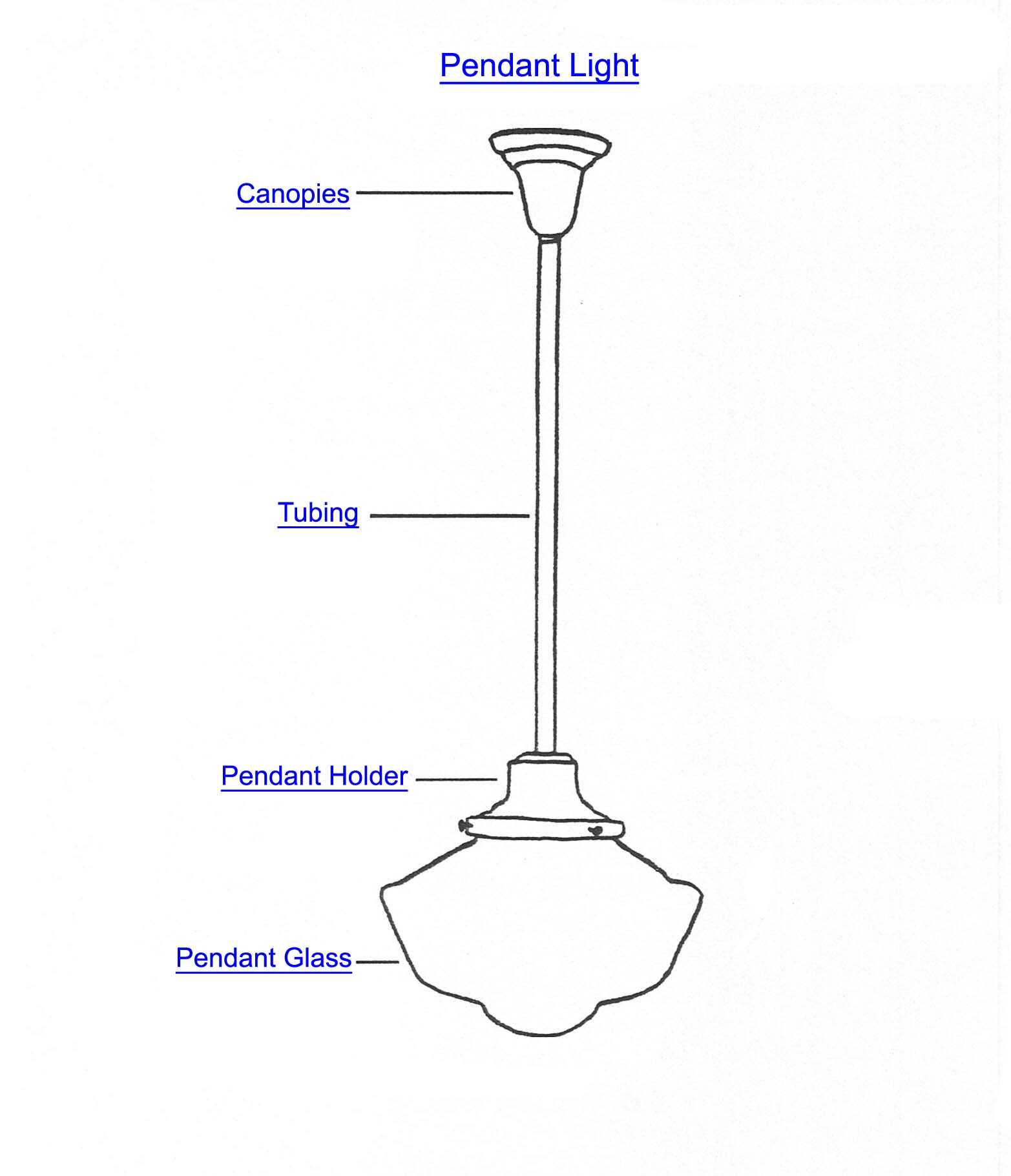 table lamp parts diagram