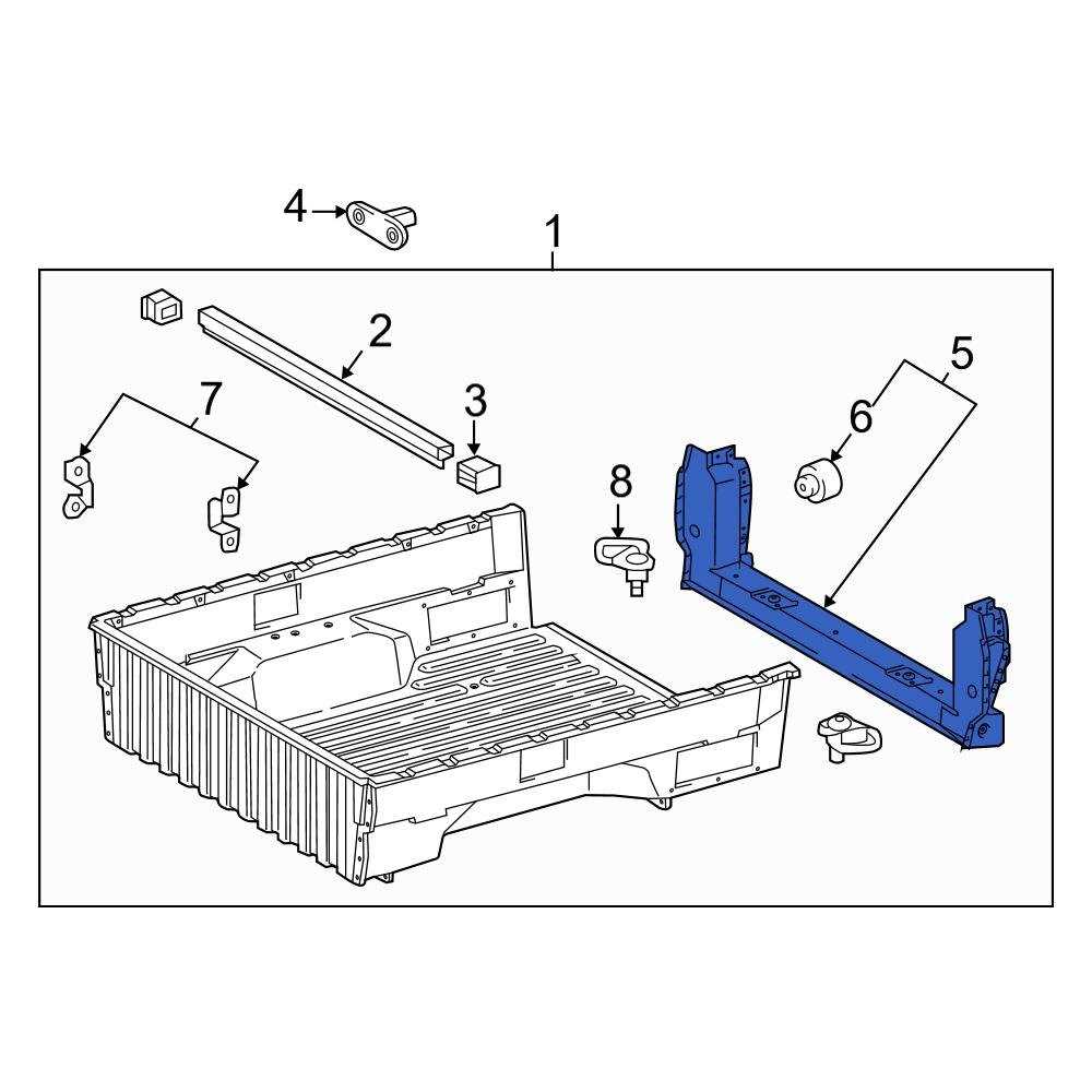 tacoma bed parts diagram