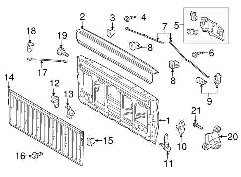 tacoma bed parts diagram