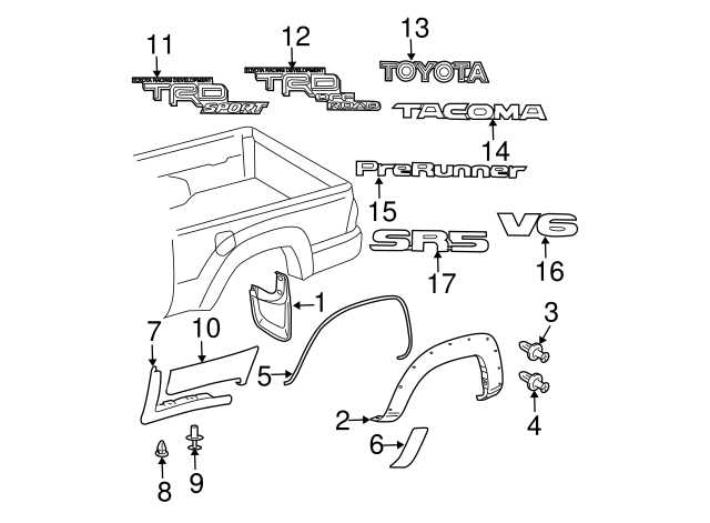 tacoma parts diagram