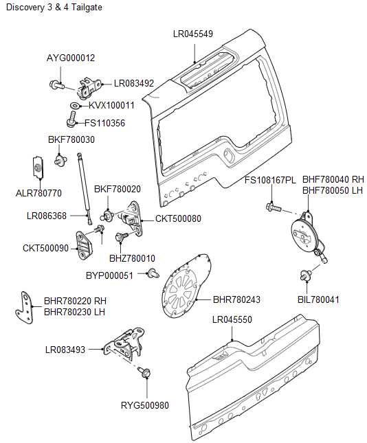 tailgate parts diagram