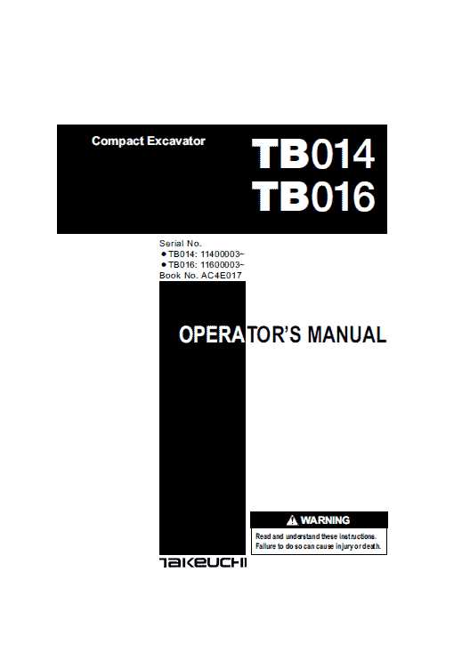 takeuchi tb016 parts diagram