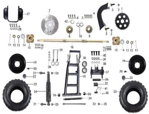 tao tao 110 parts diagram