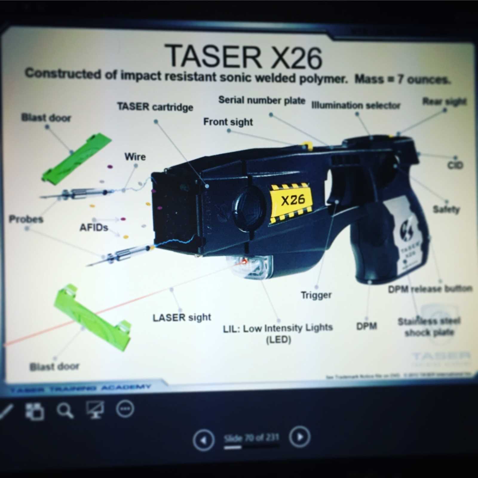 taser 7 parts diagram