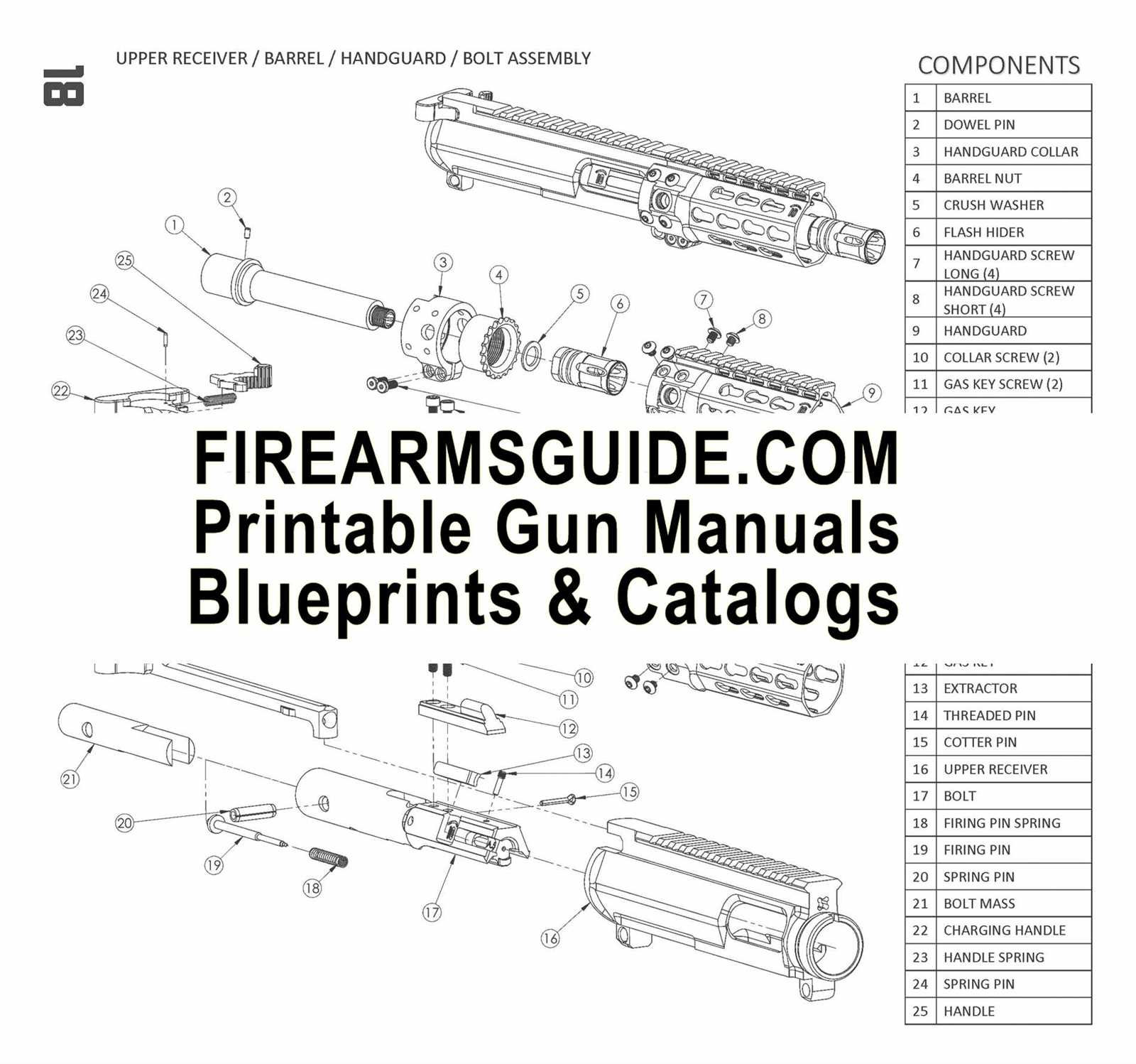 tavor parts diagram