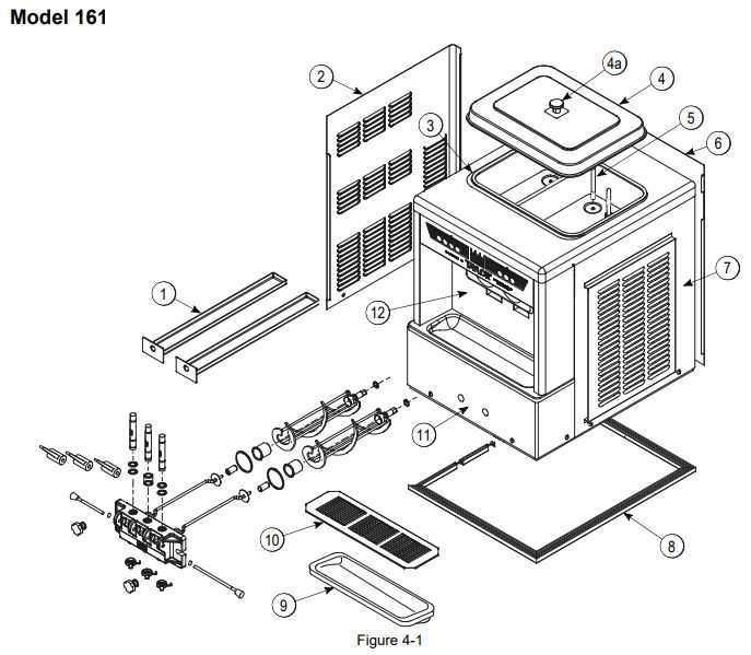 taylor ice cream machine parts diagram