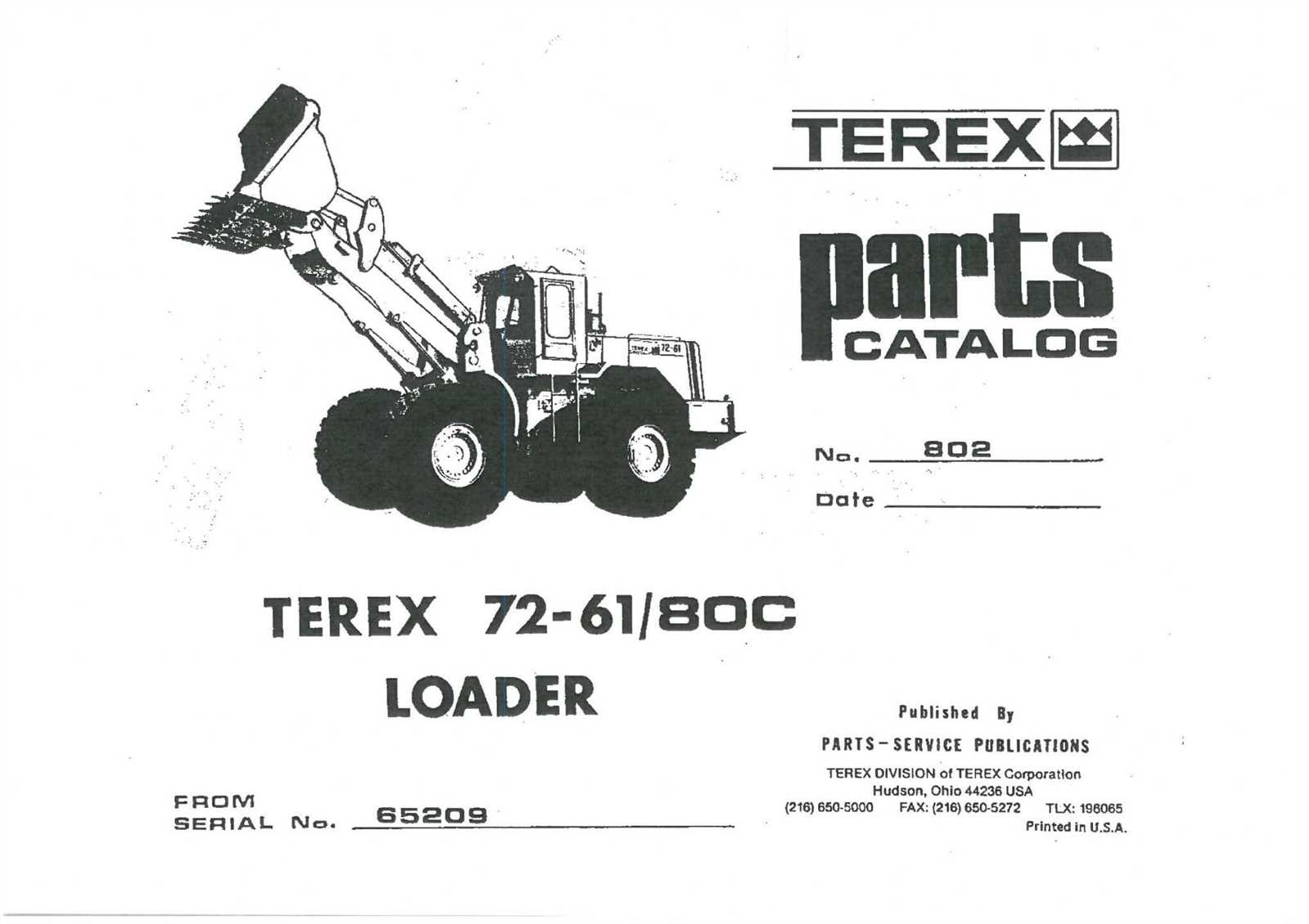 terex parts diagram