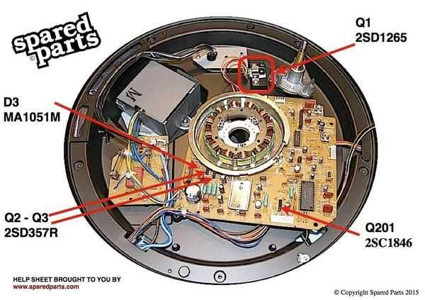 technics 1200 parts diagram