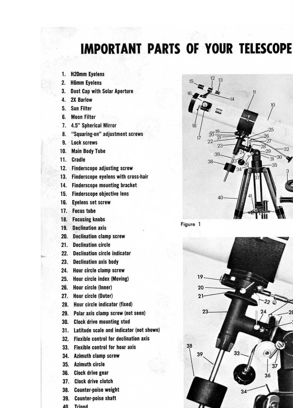 telescope parts diagram