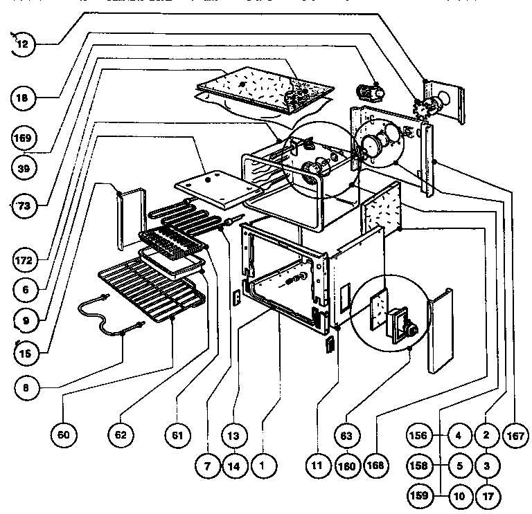 thermador range parts diagram