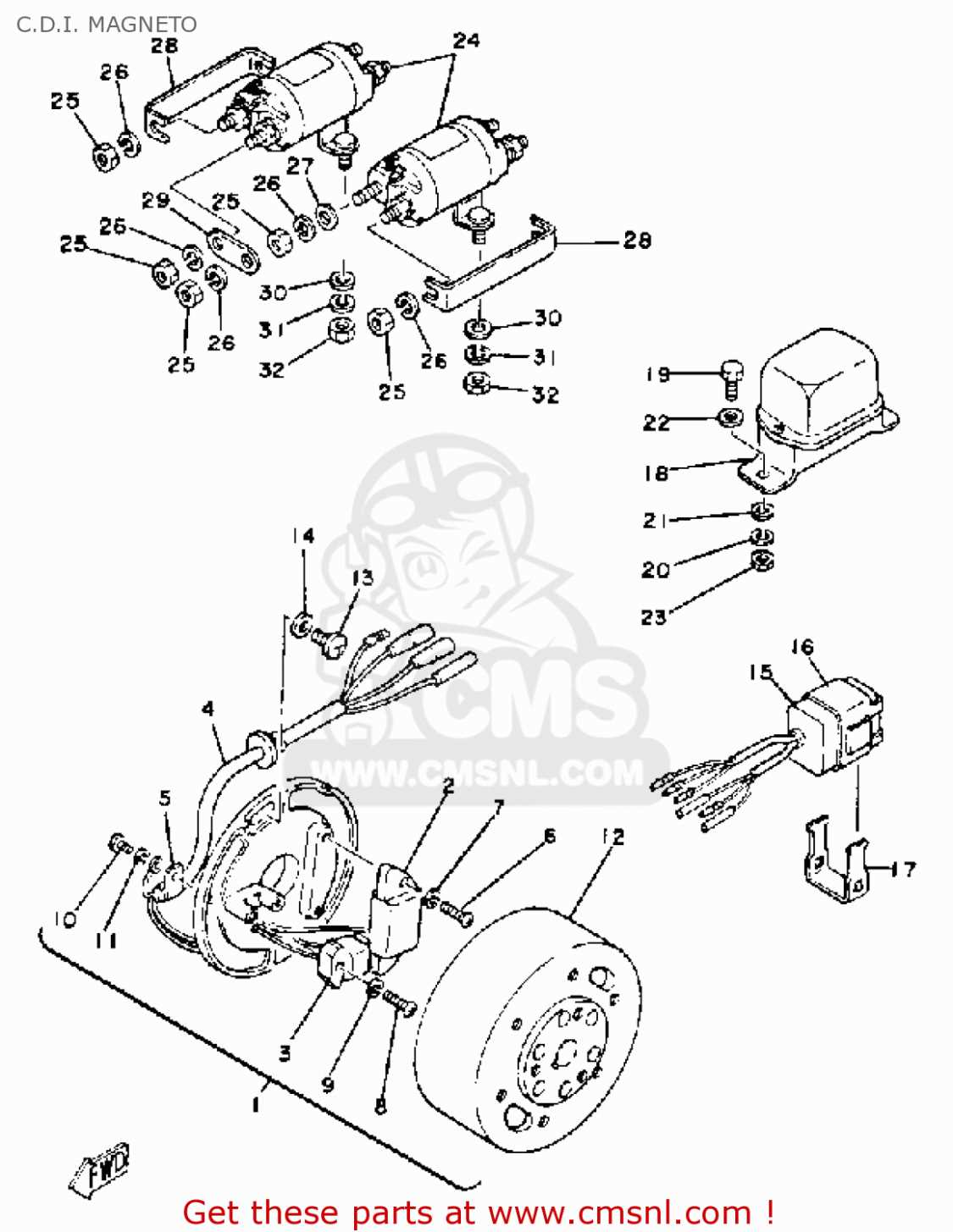 yamaha golf cart front end parts diagram