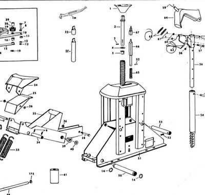 tire machine parts diagram