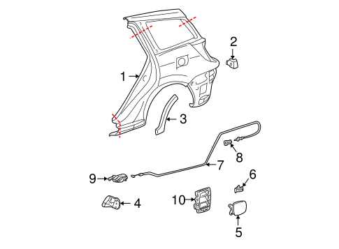 toyota matrix parts diagram