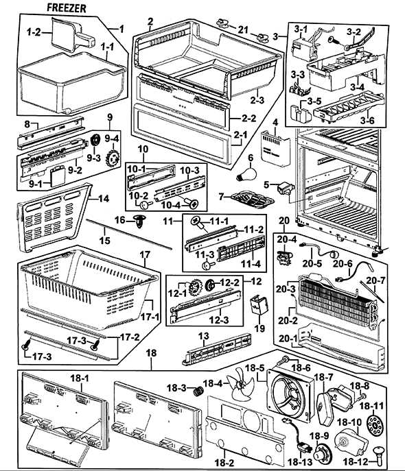 samsung rfg237aars parts diagram