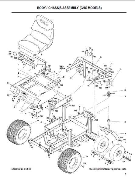 walker parts diagram