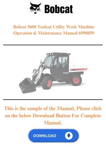 toolcat 5600 parts diagram