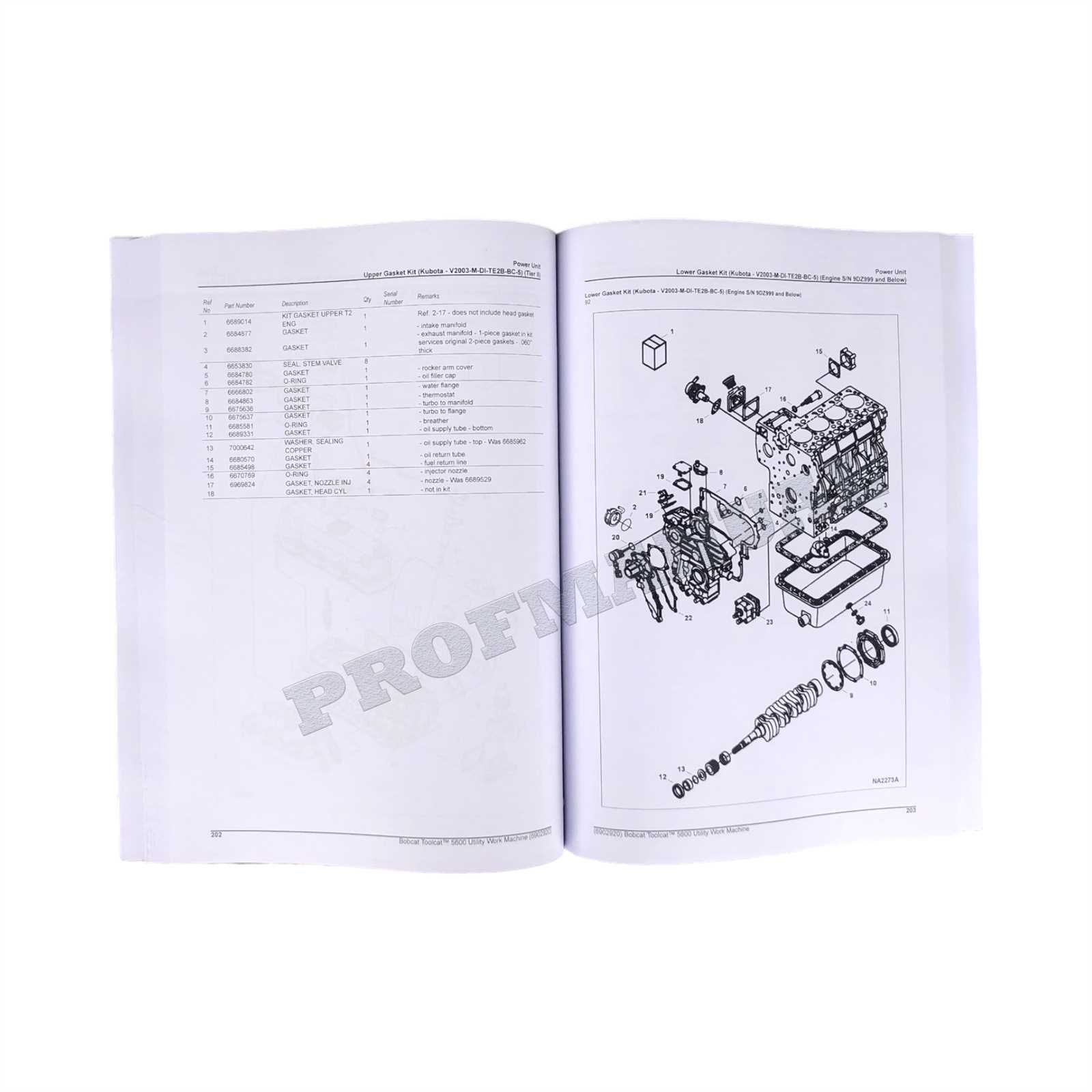 toolcat 5600 parts diagram