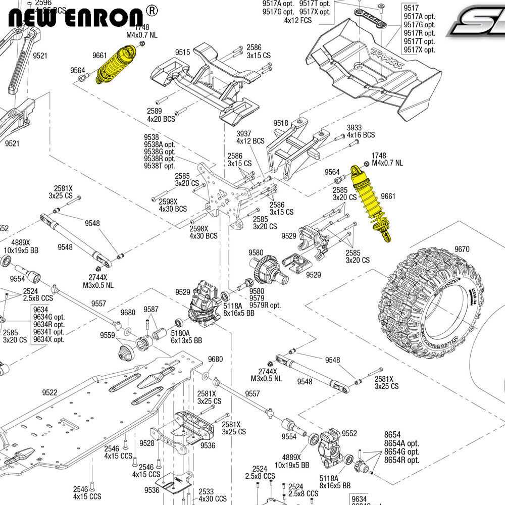 traxxas stampede steering parts diagram