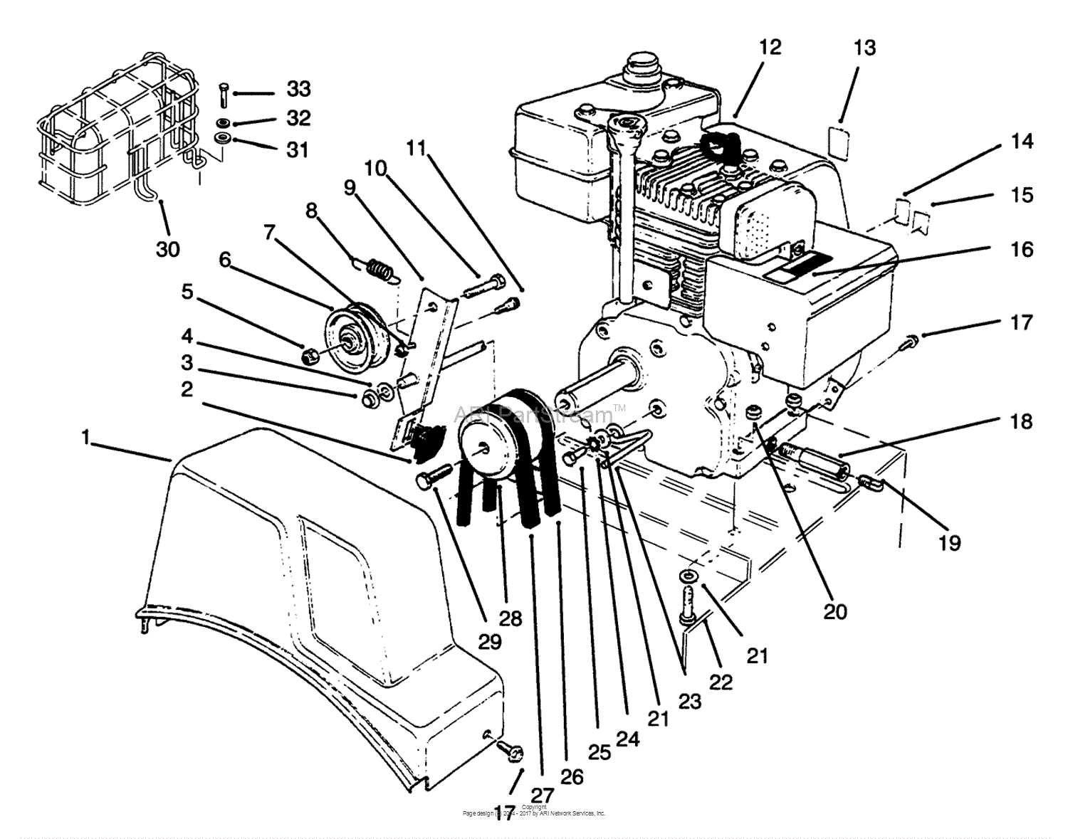 toro 521 parts diagram