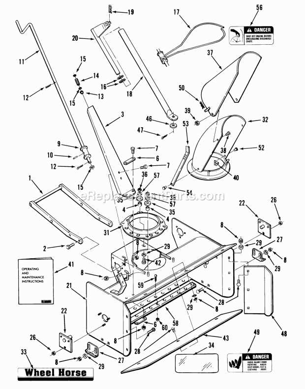 toro snow blower parts diagram