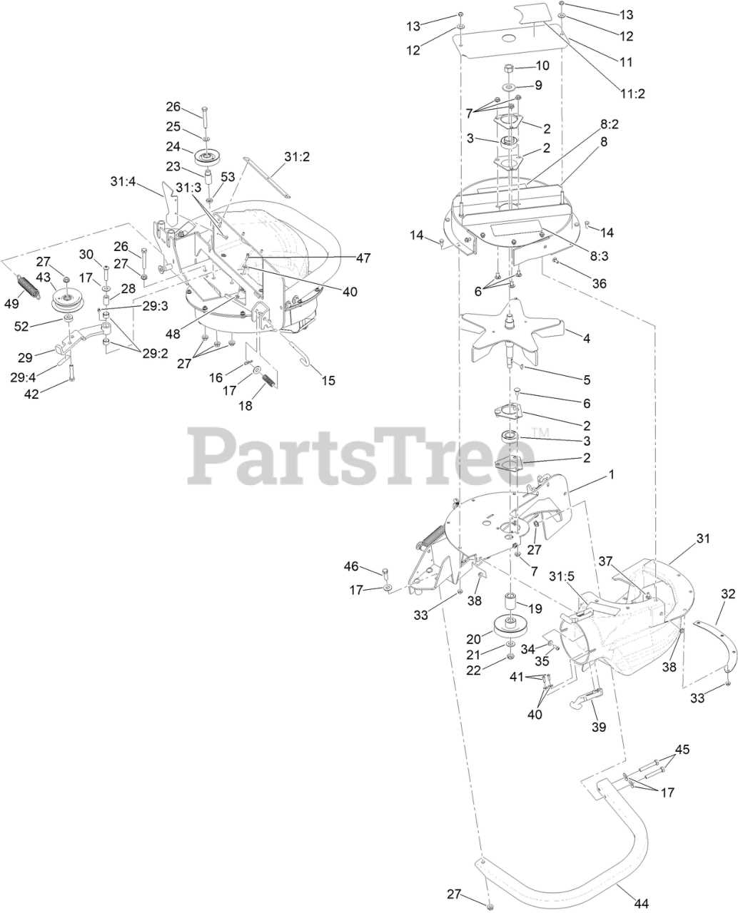 toro z master 4000 parts diagram