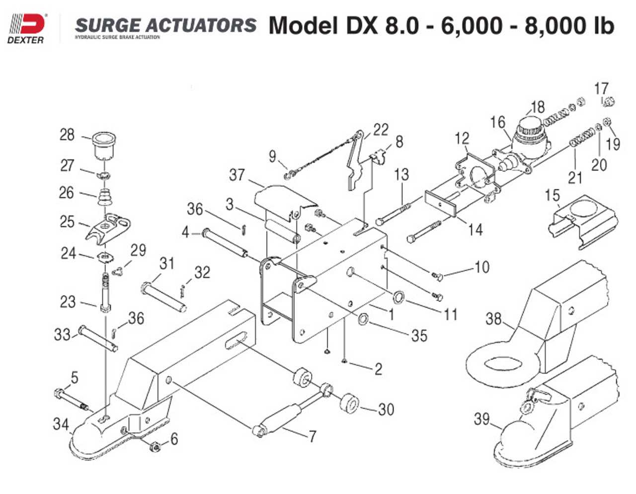 tow dolly parts diagram