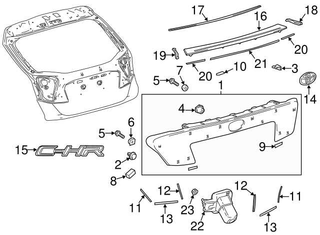 toyota chr parts diagram