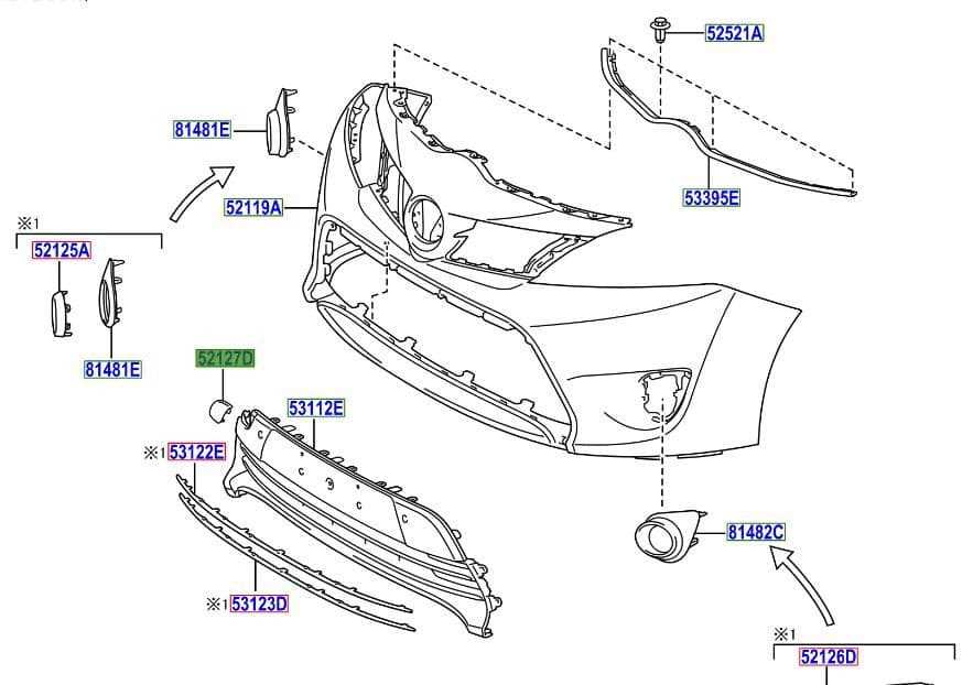 toyota corolla body parts diagram