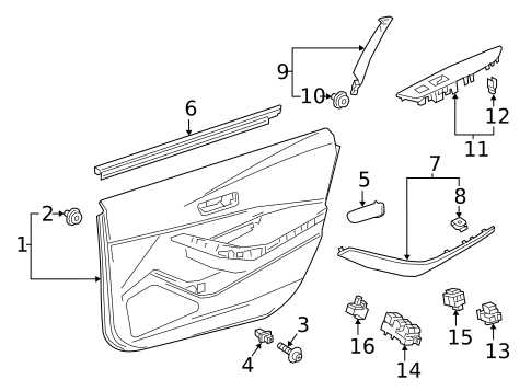 toyota corolla interior parts diagram