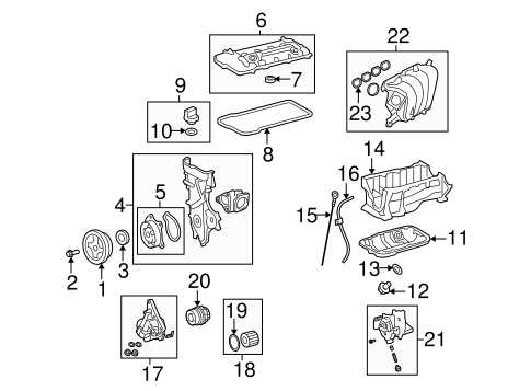 toyota engine parts diagram