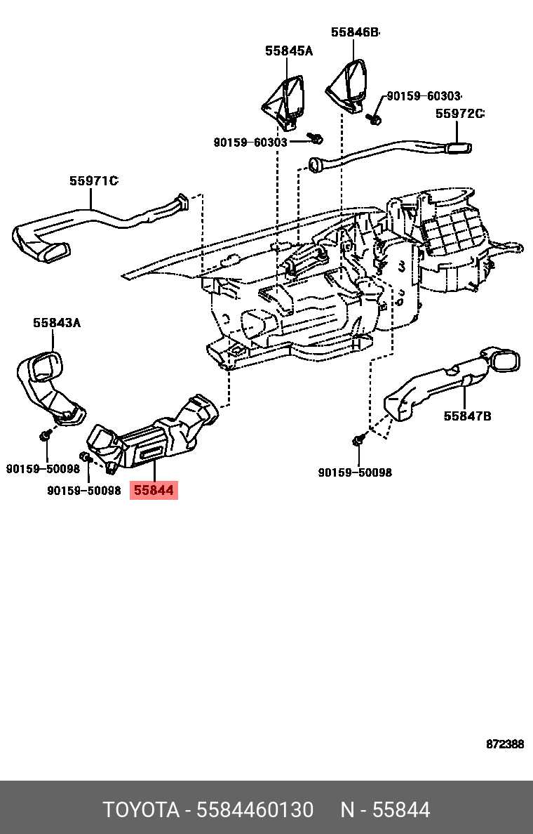 toyota sienna sliding door parts diagram