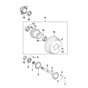 toyota solid axle parts diagram