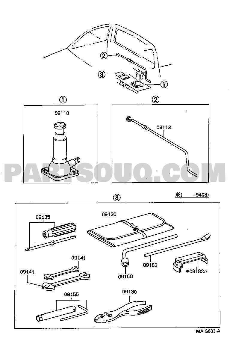 toyota t100 parts diagram