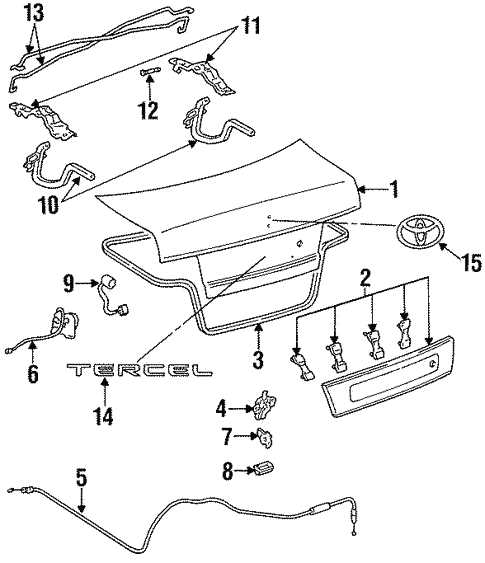 toyota tercel parts diagram