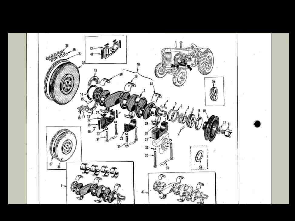 tractor engine parts diagram