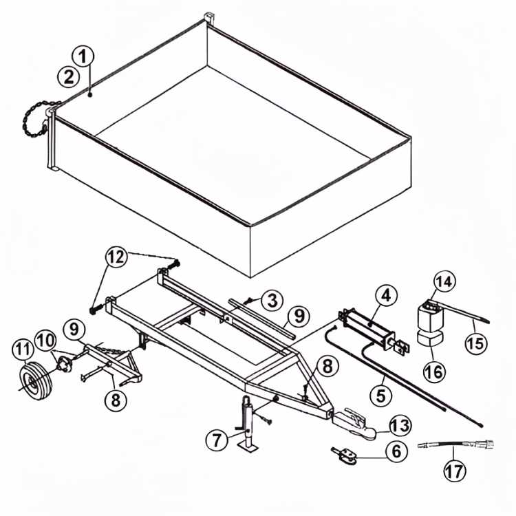 tractor trailer diagram parts