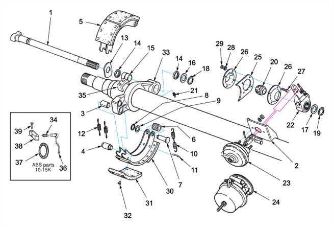 trailer brake parts diagram