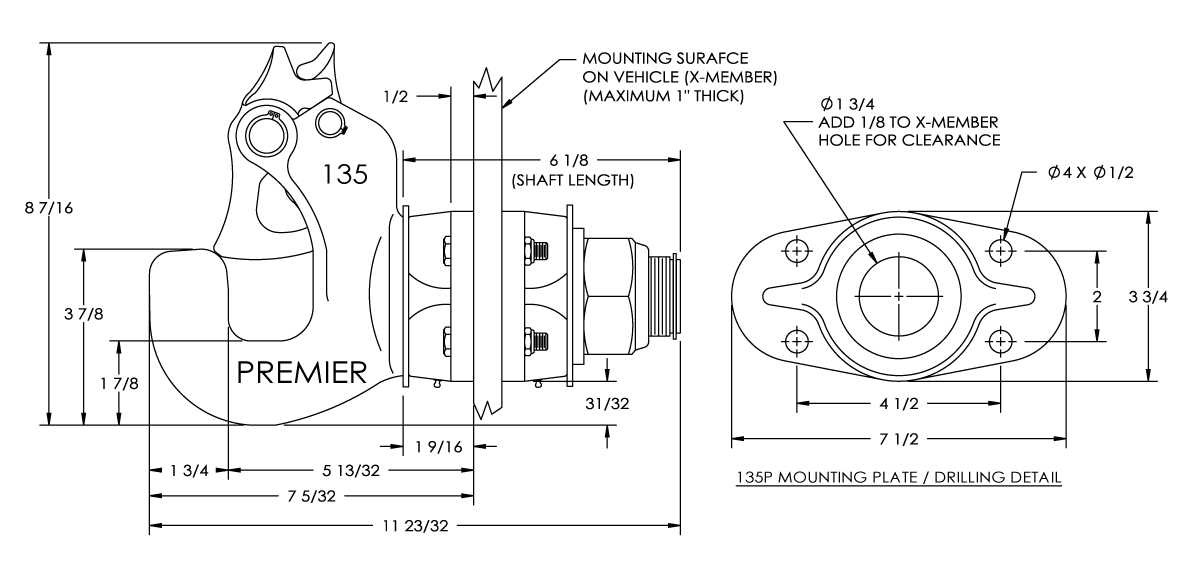 trailer coupler parts diagram