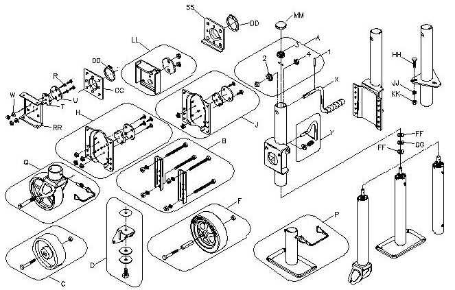 trailer tongue parts diagram