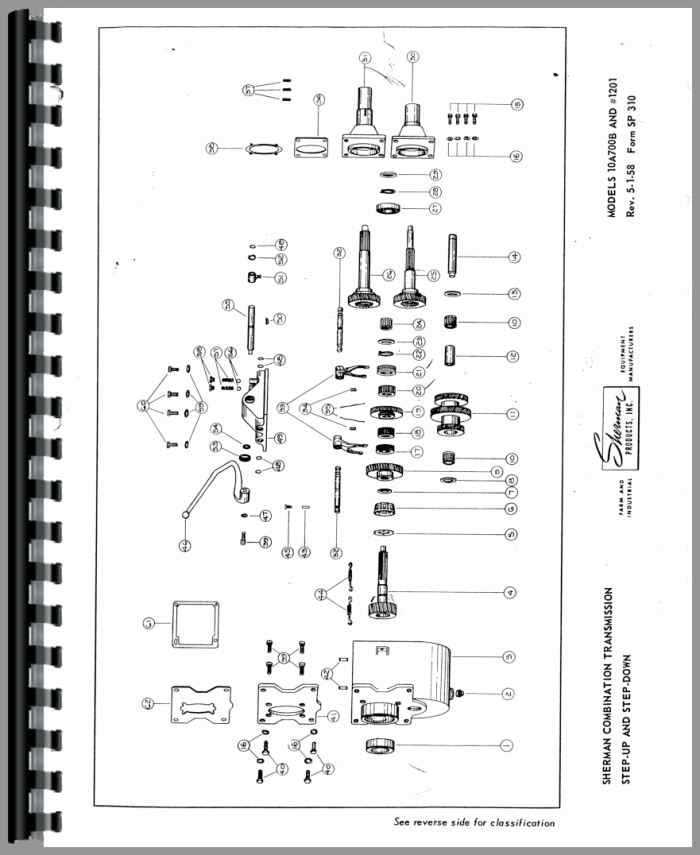 transmission ford tractor parts diagram