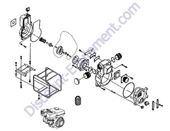 trash pump parts diagram