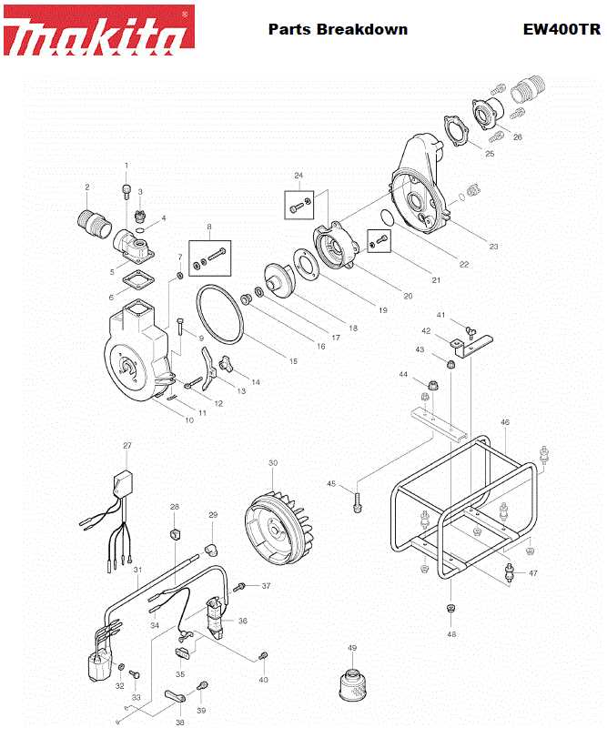 trash pump parts diagram