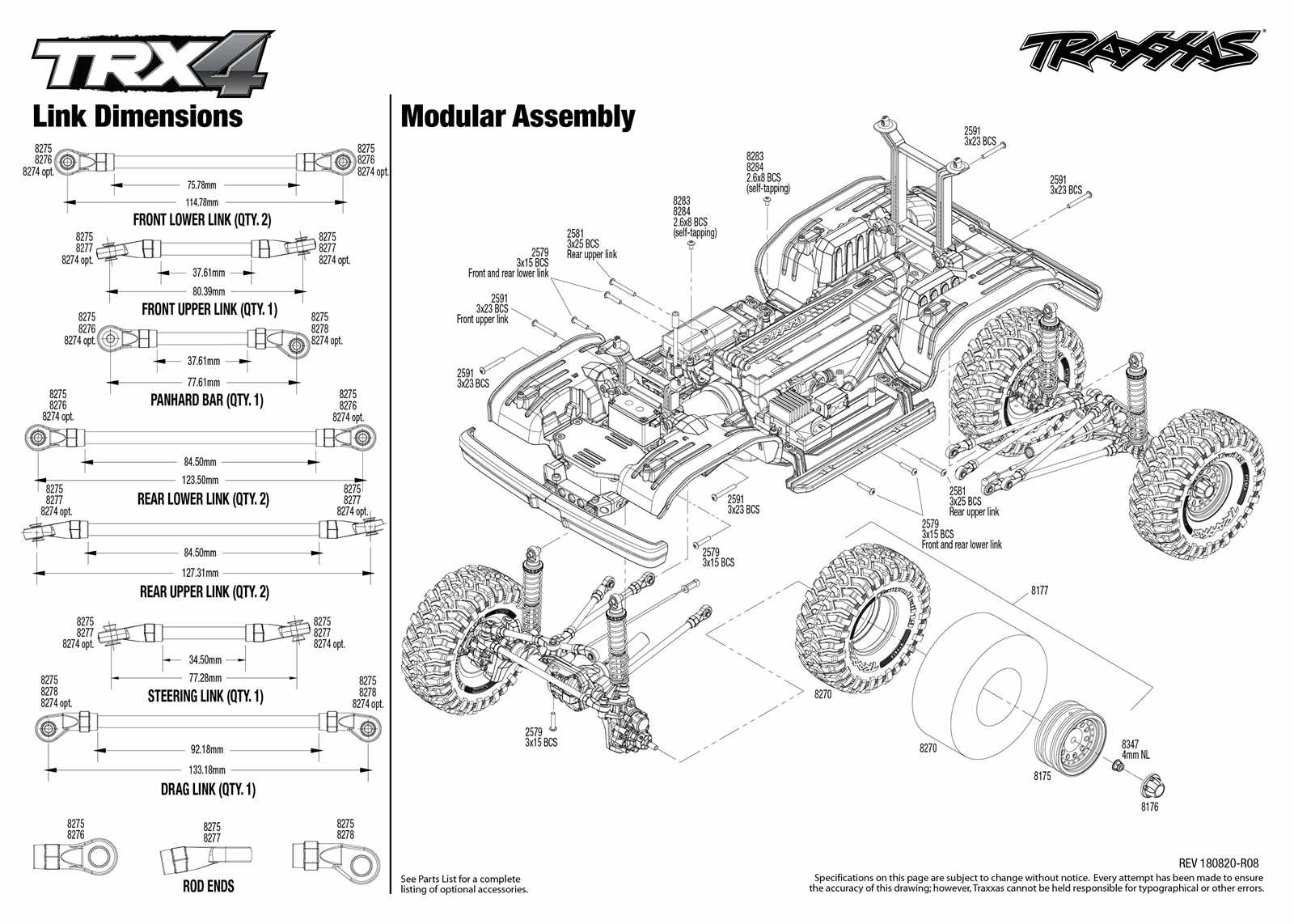 traxxas 4 tec 2.0 parts diagram