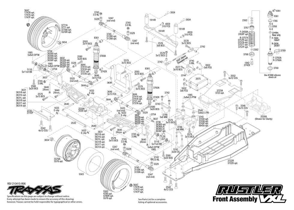 traxxas rustler parts diagram