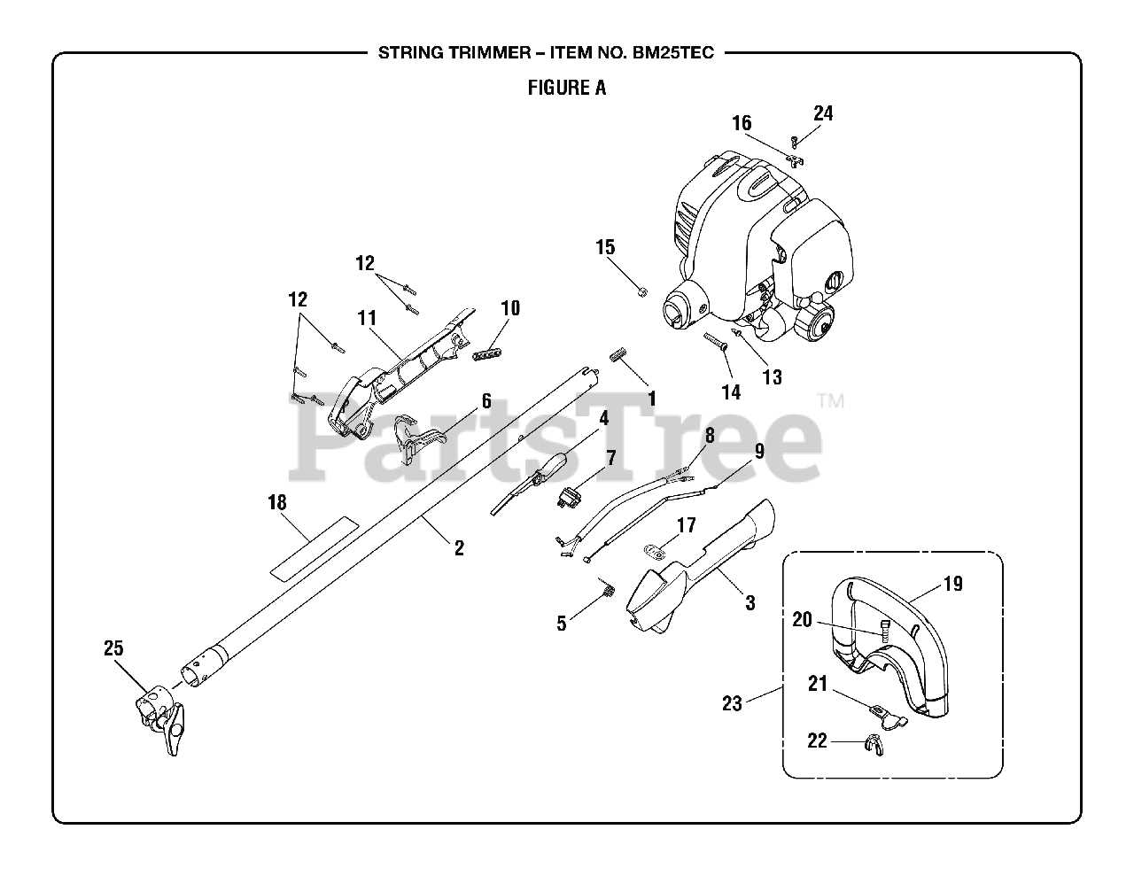 trimmer parts diagram