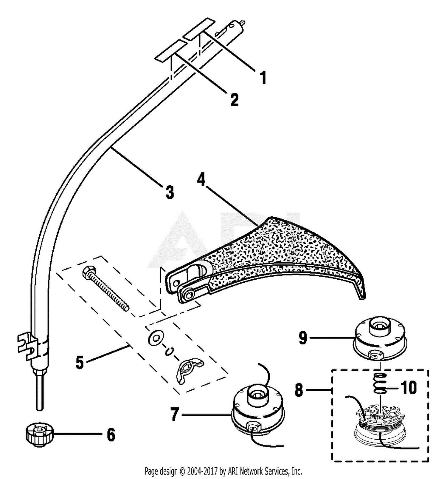 trimmer parts diagram