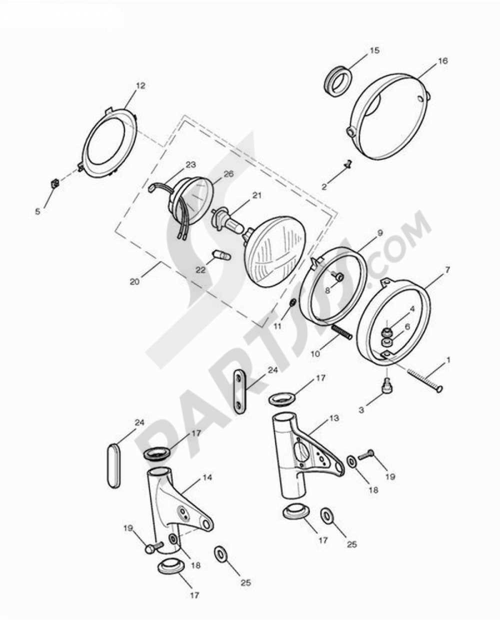 triumph oem parts diagram
