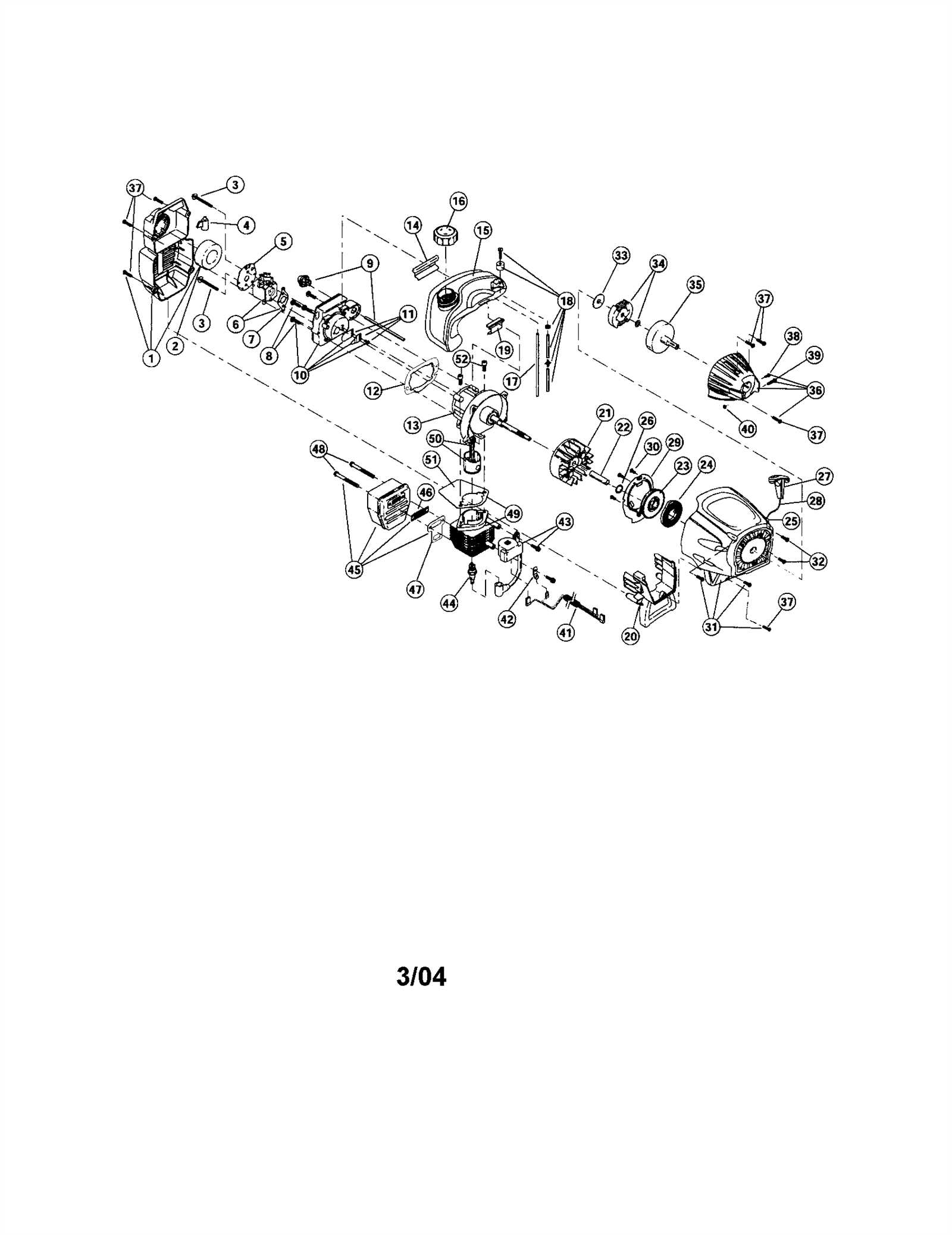 troy bilt 4 cycle trimmer parts diagram